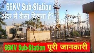 Substation in Hindi  66KV Substation Layout  66KV Substation in Hindi  66kv11kv Substation yard [upl. by Carlyn]