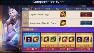 NEW COMPENSATION EVENT  TODAYS UPDATE  LEGACY OF DISCORD [upl. by Neiviv712]