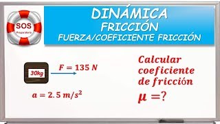 DINÁMICA  FRICCIÓN  COEFICIENTE DE FRICCIÓN 04 [upl. by Mackay]