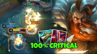 WILD RIFT OLAF JUNGLE WITH FULL CRITICAL BUILD IS WORTH IT [upl. by Shannah]