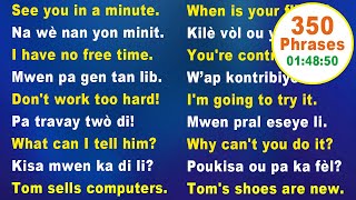 Haitian creole Phrases  Haitian creole conversation  Haitian creole lessons  Creole English Class [upl. by Bach]