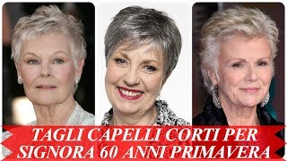 20 idee per tagli capelli corti per signora 60 anni autunno 2018 [upl. by Llegna]