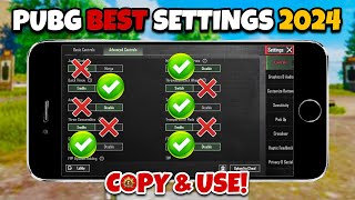 PUBG MOBILE SENSITIVITY amp SETTINGS 2024🔥 NEW VERSION ✅ [upl. by Sucramed]