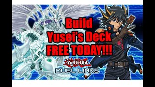 Legendary Duel Links  Build Yusei Fudos Deck FREE 1500 Gems ONLY  Replays [upl. by Eenobe]