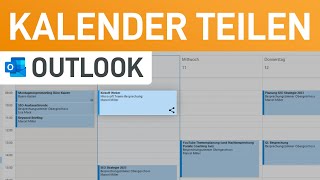 📅 Outlook Kalender freigeben Termine mit Kollegen amp Familie teilen [upl. by Claudette]