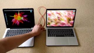 Error if connect MacBook Pro 2013 to MacBook Pro 2016 with USB  USBC Cable [upl. by Voe]