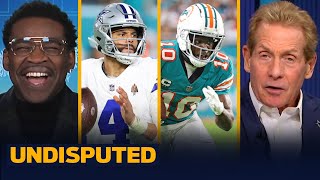 Cowboys fall to Dolphins 2220 on walkoff FG drop to 35 on the road  NFL  UNDISPUTED [upl. by Bernj]