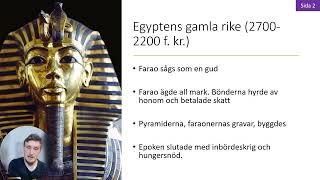 HISTORIA Flodkulturen i Forntida Egypten [upl. by Retniw]