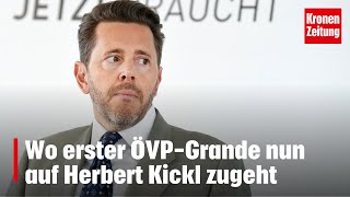 Wo erster ÖVPGrande nun auf Herbert Kickl zugeht  kronetv NEWS [upl. by Kalam]