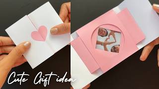 DIY Magic Photo Card  Cute Gift Idea  How To Make Card At Home  gift Card [upl. by Brody]