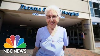 America’s Oldest Working Nurse Retires at 96 [upl. by Coffee653]