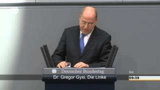 Gregor Gysi DIE LINKE Lassen Sie den Unsinn mit Sanktionen gegen Russland [upl. by Cleon510]