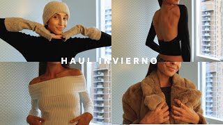 Haul Zara Stradivarius Bershka Pull and Bear HampM  Try on Haul de Temporada Invierno 2023 [upl. by Sillert]