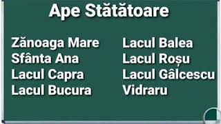 Exemple Ape Statatoare din Romania geografie pentru copii scoala [upl. by Platus]