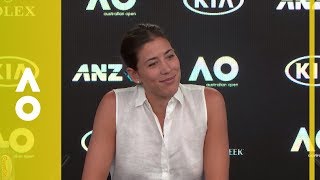 Garbiñe Muguruza  PreTournament Press Conference  Australian Open 2018 [upl. by Nnylram]