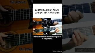 Eterno amor Los Manseros Santiagueños folclore guitarra tutorialyoutube [upl. by Oetam]