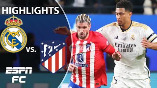 🚨 DERBY CLASSIC 🚨 Real Madrid vs Atletico Madrid  Spanish Supercopa Highlights  ESPN FC [upl. by Eveam]