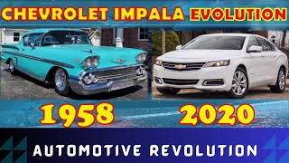 Chevrolet impala evolution 19582020 [upl. by Vitalis]