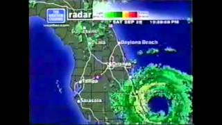 The Weather Channel Radar Loop of Hurricane Jeanne hitting Florida [upl. by Janeta]