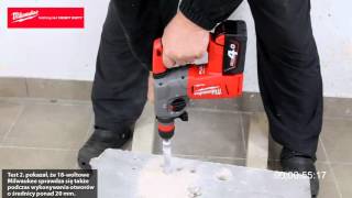 Test akumulatorowego młotka udarowego Milwaukee M18 CHX [upl. by Fields]