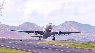 STUNNING AIRBUS A330200 TAKEOFF At Madeira Airport [upl. by Nangem711]