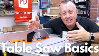 Table Saw Basics for Beginners [upl. by Haimaj840]