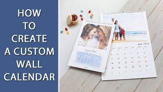 How to Create a Custom Wall Calendar  📆 200 Calendar Templates [upl. by Oigile]