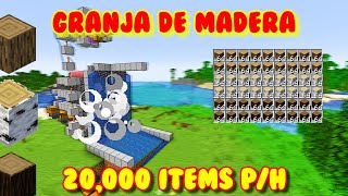 ❗❗ Granja de MADERA MINECRAFT 120  1201 ✅🟨🟥 20000 ITEMS PH AFK [upl. by Eelirem117]