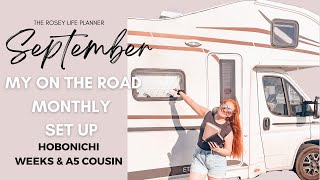 Hobonichi Weeks amp Cousin A5 Planner SetUp  The Rosey Life Planner September Monthly Subcription Kit [upl. by Eruot]