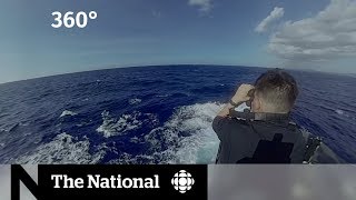 The view from aboard HMCS Chicoutimi 360 [upl. by Fesuy]