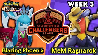 VERY TOUGH GAMES  Goldenrod Challengers League Week 3 Blazing Phoenix vs MeM Ragnarok [upl. by Aeneus771]