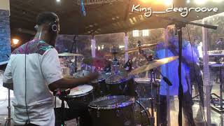 Deegroove at the marathonpraise part3 79hourspraise Faithful is our God kicksdrum drums kick [upl. by Enois]