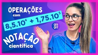 NOTAÇÃO CIENTÍFICA  OPERAÇÕES COM NÚMEROS EM NOTAÇÃO CIENTÍFICA  matemática 9 ano [upl. by Aidole]