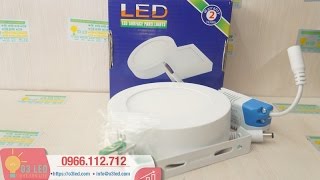 Đèn LED ốp trần nổi 6W tròn Thông số và hướng dẫn lắp đặt [upl. by Irpac79]