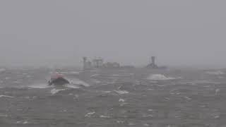 Rehoboth stroomt vol met water tijdens de eerste storm van 2021 op het ijsselmeer Thv Makkum [upl. by Cindelyn]