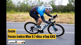 Focus Izalco Max 97 disc eTap AXS  Teste em português [upl. by Schalles]