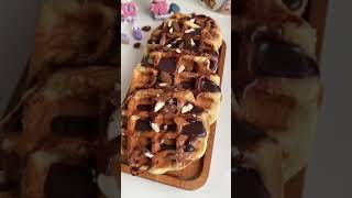 Gauffres liégeoises 🧇 recettefacile waffles gauffres foodlover short yummy [upl. by Herrle352]