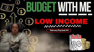 How I Budget My Weekly Paycheck  Low Income  February 2024  Week 4 [upl. by Wertz]