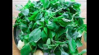 Khutura Xaak  Green Amaranth Recipe  Healthy Food [upl. by Andromede763]