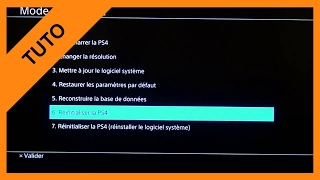 【TUTO】Recovery mode PS4 en français mode sans échec [upl. by Meggy]