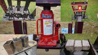 Making a Hydraulic paper briquette press 10 ton  Homemade Paper and wood sawdust briquettes [upl. by Gutow476]