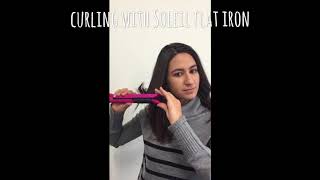 How to Curl your hair with a Soleil Flat Iron [upl. by Brandice]