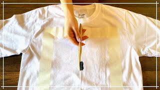 Amazing Toothbrush Painting Technique On Tshirt [upl. by Aiouqahs]