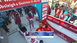 St Moritz WCh 2man Bobsleigh Heat 4 January 26 2013 [upl. by Carilla477]