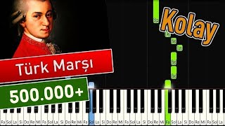 Mozart  Türk Marşı  Kolay Piyano  Nasıl Çalınır [upl. by Naicad49]