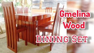 8 SEATERS DINING SET  Gmelina Wood [upl. by Llerrot174]