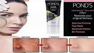 Ponds pure detox facial foam face wash Honest Review  Face wash with charcoal and green tea [upl. by Judith]