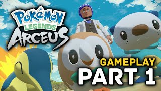 Pokemon Legends Arceus Gameplay Walkthrough Part 1 [upl. by Ida250]