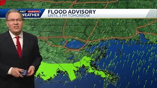 Rain moving in tonight coastal flood advisory [upl. by Danelle]