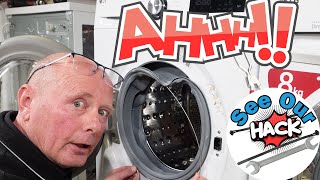 Replace Your Washing Machine Door Seal Gasket Band Spring LG Samsung amp Daewoo Easy Hack [upl. by Stone]